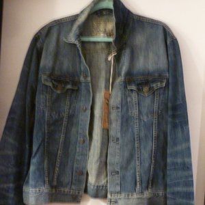 NEW  Superior quality Blue Denim Washed Jean jacket Sz XL
